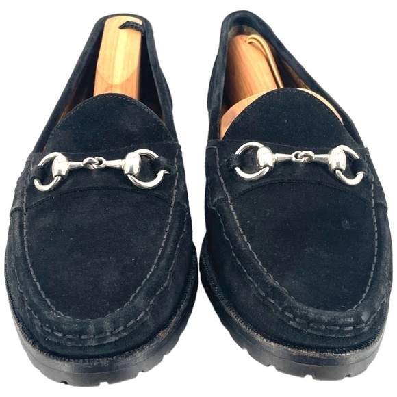 Cole Haan Men\'s Suede Horsebit Lug Sole Loafer, Made in Italy, Black, Size 9M main image 7